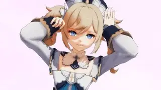 Barbara performs a happy dance for you ♥ | Genshin MMD