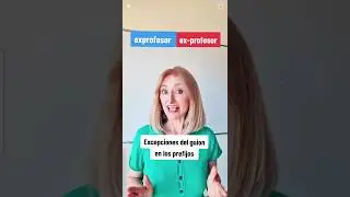 Es "exprofesor" o "ex-profesor" #ortografía #morfología  #ebau #selectividad #spanishteacher