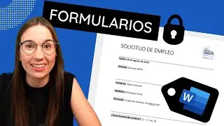 🔒🔵 Create FORMS with fields to FILL in WORD - EASY!
