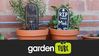 DIY Tombstone Plant Labels
