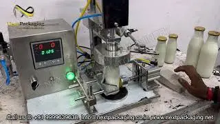 Semi-Automatic Lug Capping Machine for Milk Bottles | Next Packaging Machinery