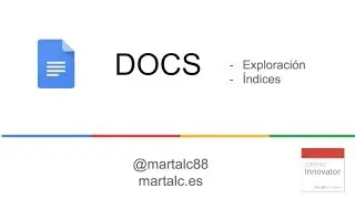 Google Docs: Explore y índices