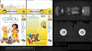Caillou - I Want To Grow Up! (2002, VHS, USA) - Original Warner Home Video Print - (VHS Tape Rip)