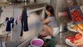 روتيني اليومي🎀صبنة الجوايج محد الشميشة🌞 ومشيت تقديت الفطور 🥖🍳جمعت معاكم 🏠 