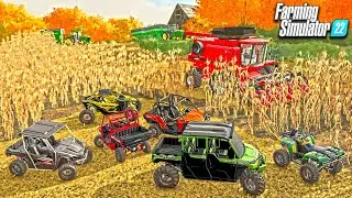 HOT DOG!  STOLEN ATVS IN A CORN MAZE (ROLEPLAY) FS22