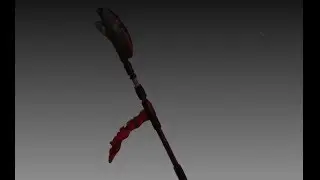 Battle Axe 3D Model Turntable