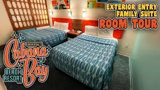 Exterior Entry Family Suite Room Tour - Universal’s Cabana Bay Beach Resort