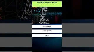 #005 youtube shorts health quiz, youtube shorts 건강 퀴즈, Prevents osteoporosis?