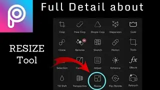 Picsart tutorial | Resize tool | Picasso Editz