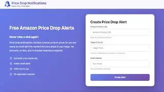 Amazon Price Drop Alerts – Never Overpay Again! 🛒 Free Deal Notifications