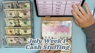 July Weeks 1 Cash Envelope Stuffing || Two Full-Time Incomes