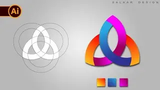 New color logo design in Adobe illustrator in urdu hindi