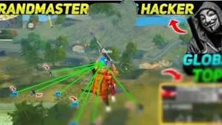 Grandmaster Hacker In Indean Server 😱100%Headshot Rate in Ranked Match|| Garena Free Fire 🔥🔥🔥