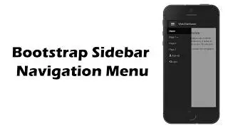 Bootstrap 3 sidebar navigation menu | How to Create Bootstrap Sidebar Navigation Menu