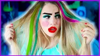 FULL FACE USING ONLY KIDS MAKEUP Challenge