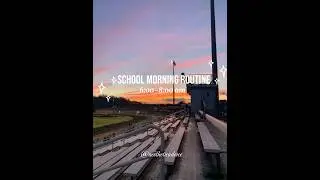 Perfect school morning routine 6:00-8:00am 💐🩷 #aesthetic #schoolmorningroutine #viralshorts