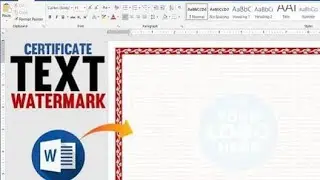 How to add and remove  watermark in Ms word