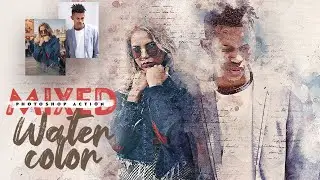 Mixed Watercolor Photoshop Action | The Exotic Canvas Photoshop Actions Bundle | Artixty