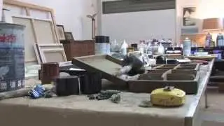 En el taller de Dominica Sanchez