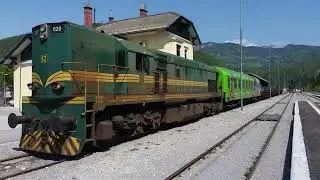 Slovenia Motorail Train through the Mountain.
