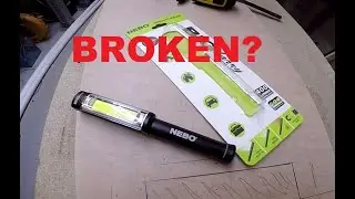 #156 New NEBO BIG LARRY LED TORCH not working when you first use it