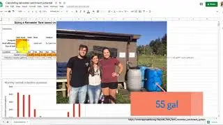 how to calculate rainwater tank volumes in google sheets