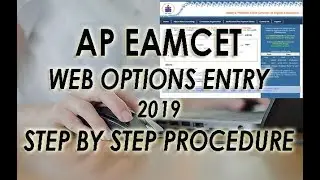 AP EAMCET Web Options Entry 2019 | Step by Step Procedure | Purushotam Academy