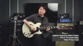Epiphone Inspired by Gibson Custom 1959 ES-355 VS Gibson Custom 1959 ES-335 Reissue Demo