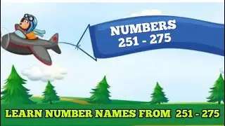 Number Names 251 - 275/ Spelling of Numbers/ Learn number names /ENGLISH Vocabulary - Number Names