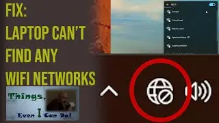 Fix: Laptop Can't See WiFi networks and related issues  (Missing WiFi) (WiFi not showing) #howto