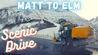 Matt and Elm driving through SNOWY Villages SWITZERLAND