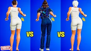 Fortnite Eleven Skin Party Hips 1 Hour Version! Thicc 🍑😘 Stranger Things Collab Outfit 😍 Up Close 😜