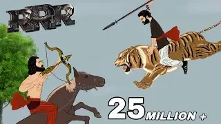 RRR  animation short film || jr ntr , ramcharan || Ni animation