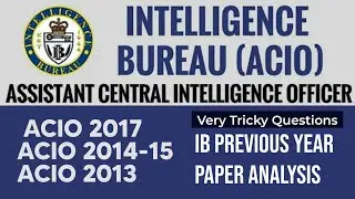 IB ACIO Previous Year Question Paper Detailed Analysis | IB ACIO Preparation Electric English