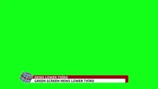 Green Screen Lower third Cube news