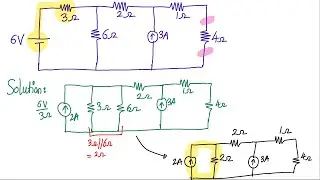 EEEE Lecture 7a Live 2023 | Source Transformation | Numerical's | LTspice Simulation