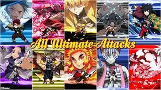 All Demon Slayer Characters Ultimate Attacks - Bleach VS Naruto MUGEN