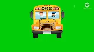Moving Bus Green screen
