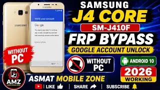 Samsung J4 Core FRP Bypass | J410F FRP Google Account Unlock NO App NO PC Done 2022