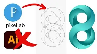 How to create 3d 8 professional logo 3D full tutorial pixel lab 2022 professional logo design