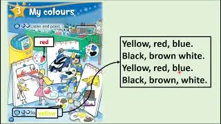 Kid's Box Starter - Unit 3 - My Colours - 2 - Say the chant.