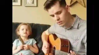 Emocionante Linda demais - Garotinha talentosa cantando com o pai