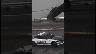 Ram TRX HIT COPS CAR AFTER LAUNCHING OUT OF DRIVEWAY!!!!