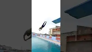Swimming Dive from Height 🏊🏻‍♀️ #swimming #swimmingtips #dive