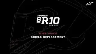 Supertech R10 Helmet User Guide | Shield Removal and Installation