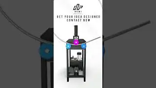 Hydraulic Pipe Bending Machine #3dmodeling and #animation | Get your idea designed | Contact Now
