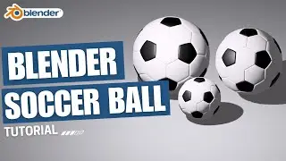 How to make a ball in blender | Blender Tutorial | Soccer ball in blender