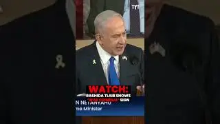 Rashida Tlaib Lifts Up 'War Criminal' Sign During Netanyahu's Address To Congress