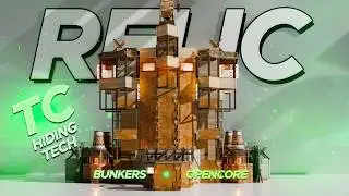 The Relic - BUNKER + Hidden TC - 4-6 Man Base | Open Core + Wide Gap - Rust Base Designs 2026