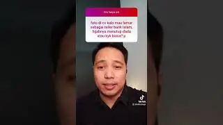 Foto CV kalau lamar di bank islam gimana ?